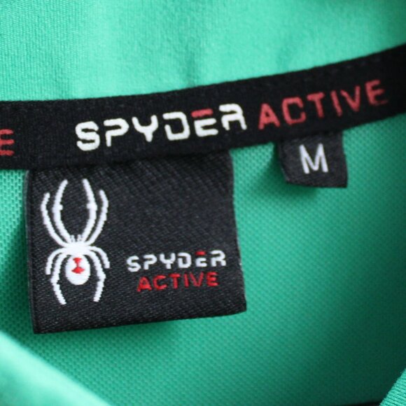 Spyder Women's Bright Green Full Zip Long Sleeve Athletic Jacket Size Medium - Picture 3 of 5